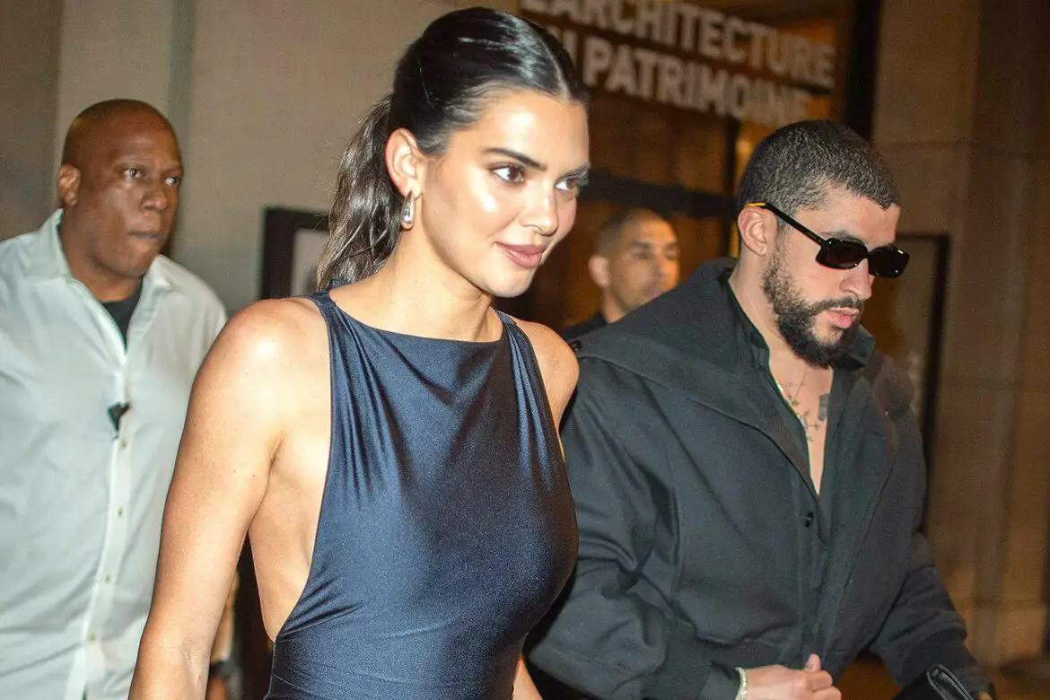 Kendall Jenner and Bad Bunny Twin in Black During Paris Date Night ArticlePure