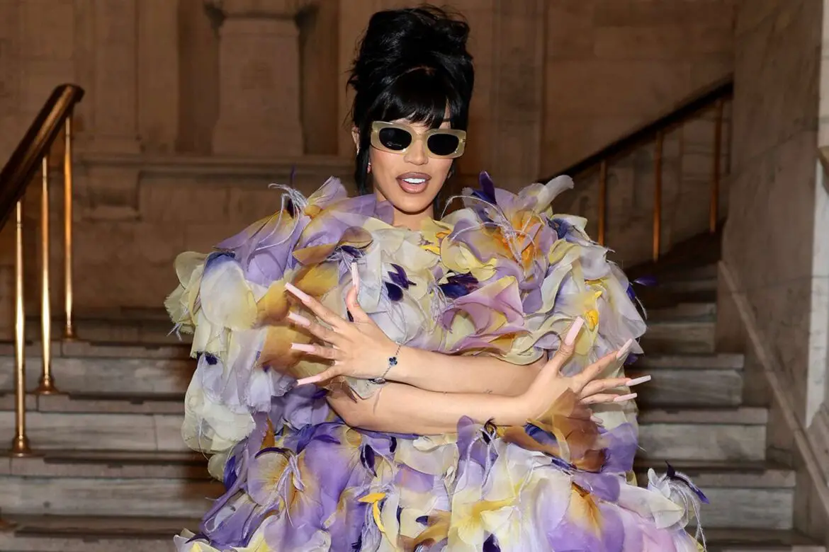 Cardi B Wows in an Explosion of Fabric at Marc Jacobs Fashion Show ArticlePure