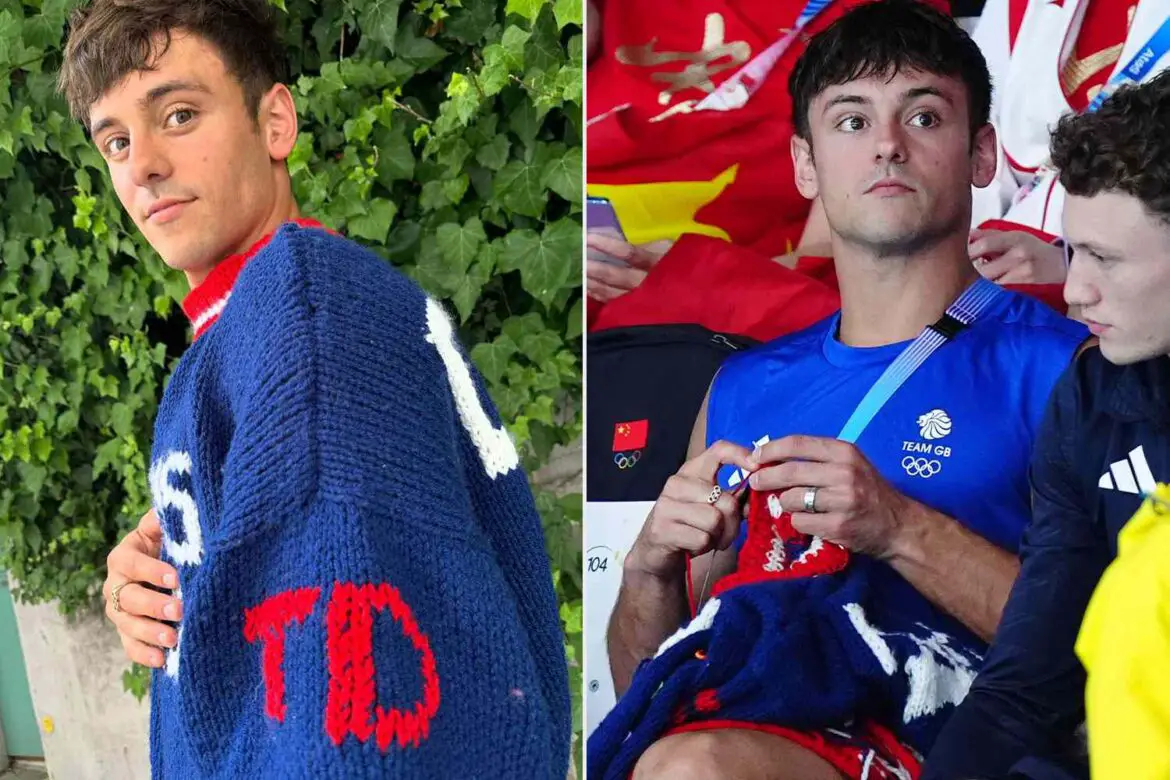 Tom Daley Reveals His Completed Paris Olympics Sweater: Photos ArticlePure