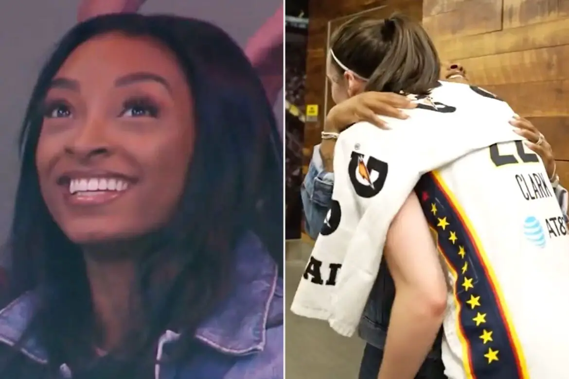 Simone Biles Meets Caitlin Clark After WNBA Star Break Another Record ArticlePure