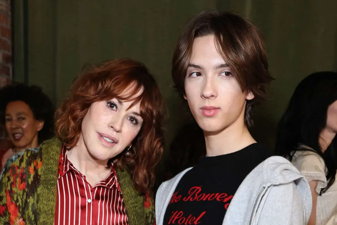 Molly Ringwald and Her Teen Son Roman Walk New York Fashion Week Together ArticlePure