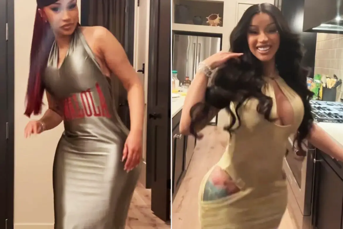 Cardi B Slips into Bodycon Dress for Super Bowl 2025 After Pregame Fashion Faux Pas ArticlePure