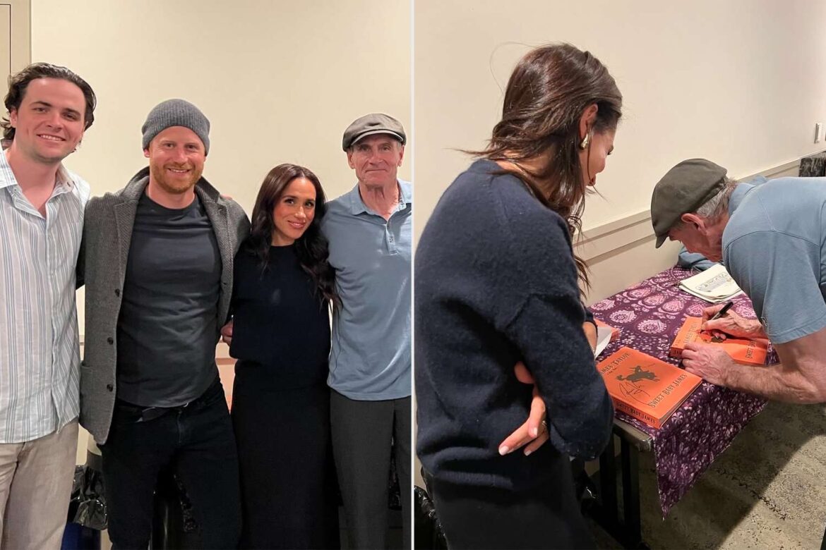 Meghan Markle and Prince Harry Get Special Backstage Moment with James Taylor ArticlePure